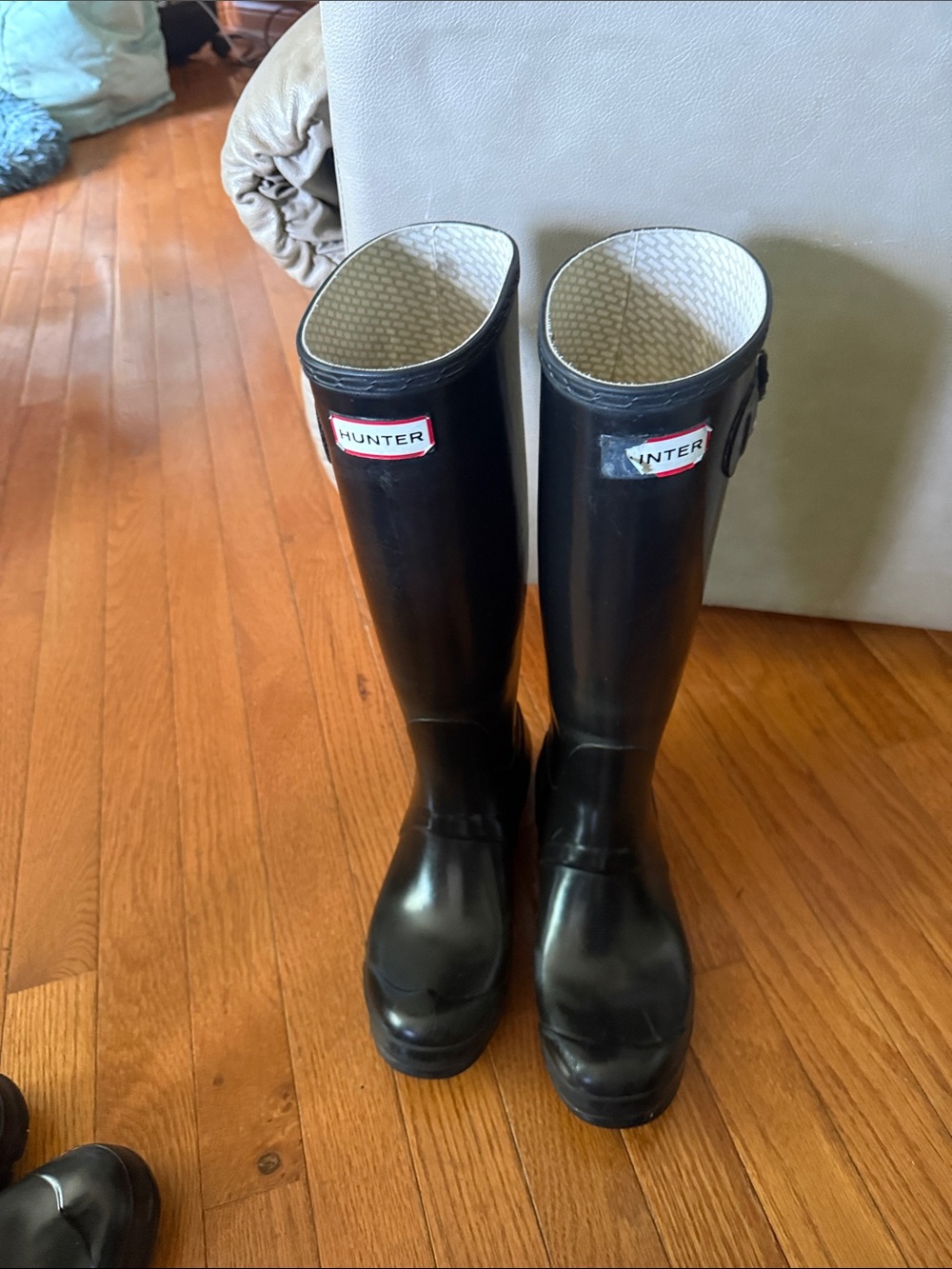 Hunter Black Tall Rain Boots